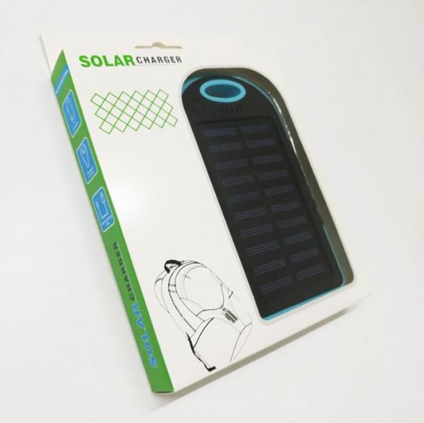 Solar Powerbank USB 5000mAh Waterproof Outdoor Travel